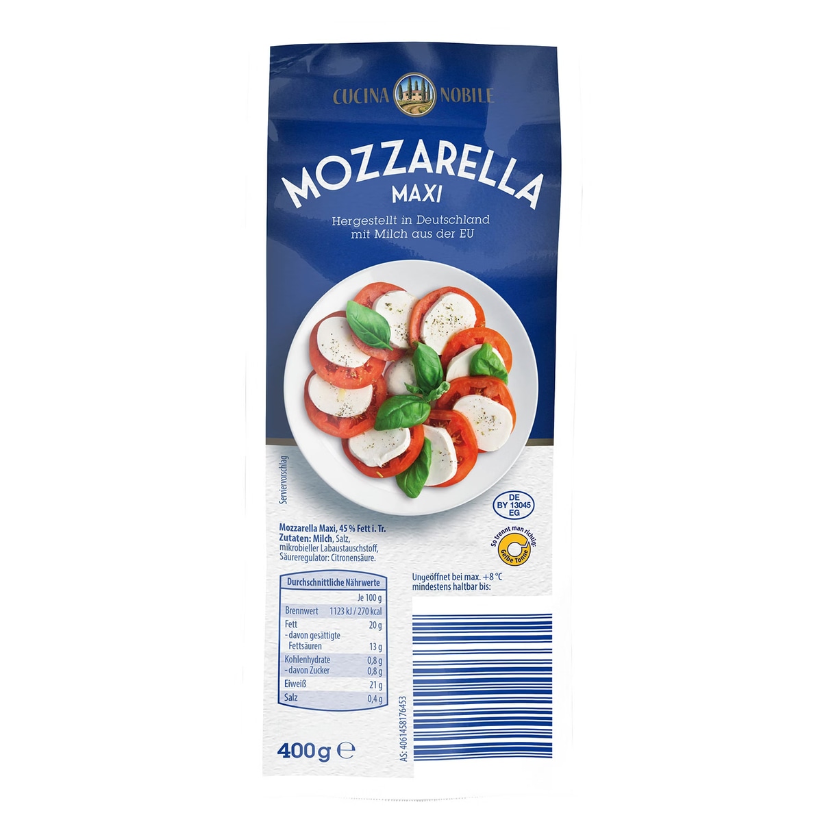 Cucina Nobile Mozzarella v kosu 400 g - Akcija v trgovini Hofer