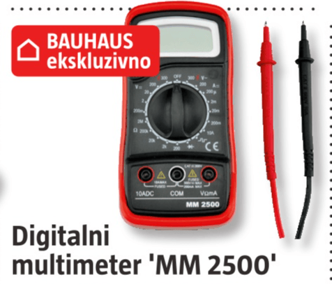 Digitalni multimeter 'MM 2500' - Akcija v trgovini Bauhaus
