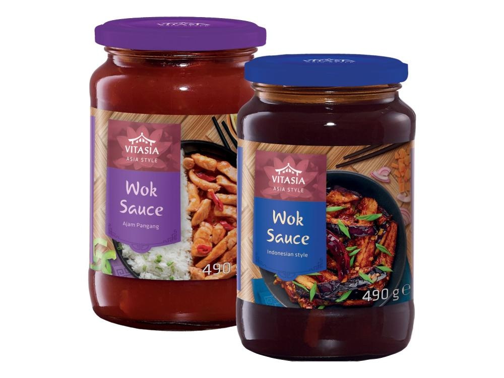 Vitasia Pripravljene wok omake 490 g - Akcija v trgovini Lidl
