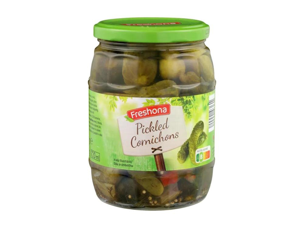Freshona Kisle kumarice kornišon 720 ml - Akcija v trgovini Lidl