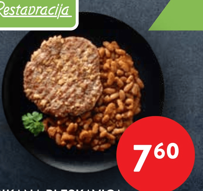 Špikana pleskavica, prebranec INTERSPAR Restavracija - Akcija v trgovini Spar