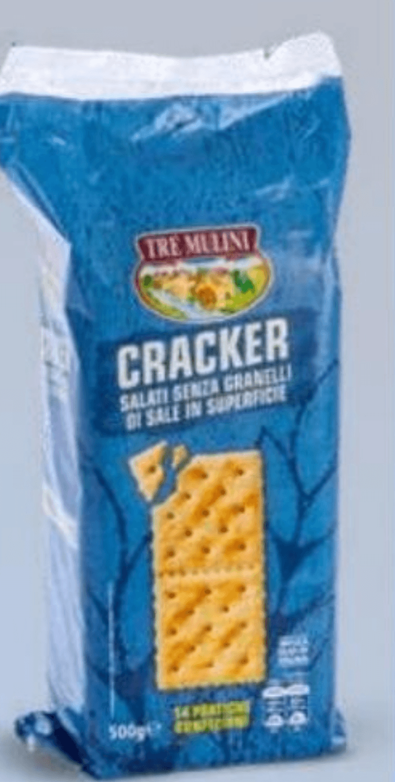 Slani krekerji brez soli na površini 500 g, 14 zavojčkov TRE MULINI - Akcija v trgovini Eurospin