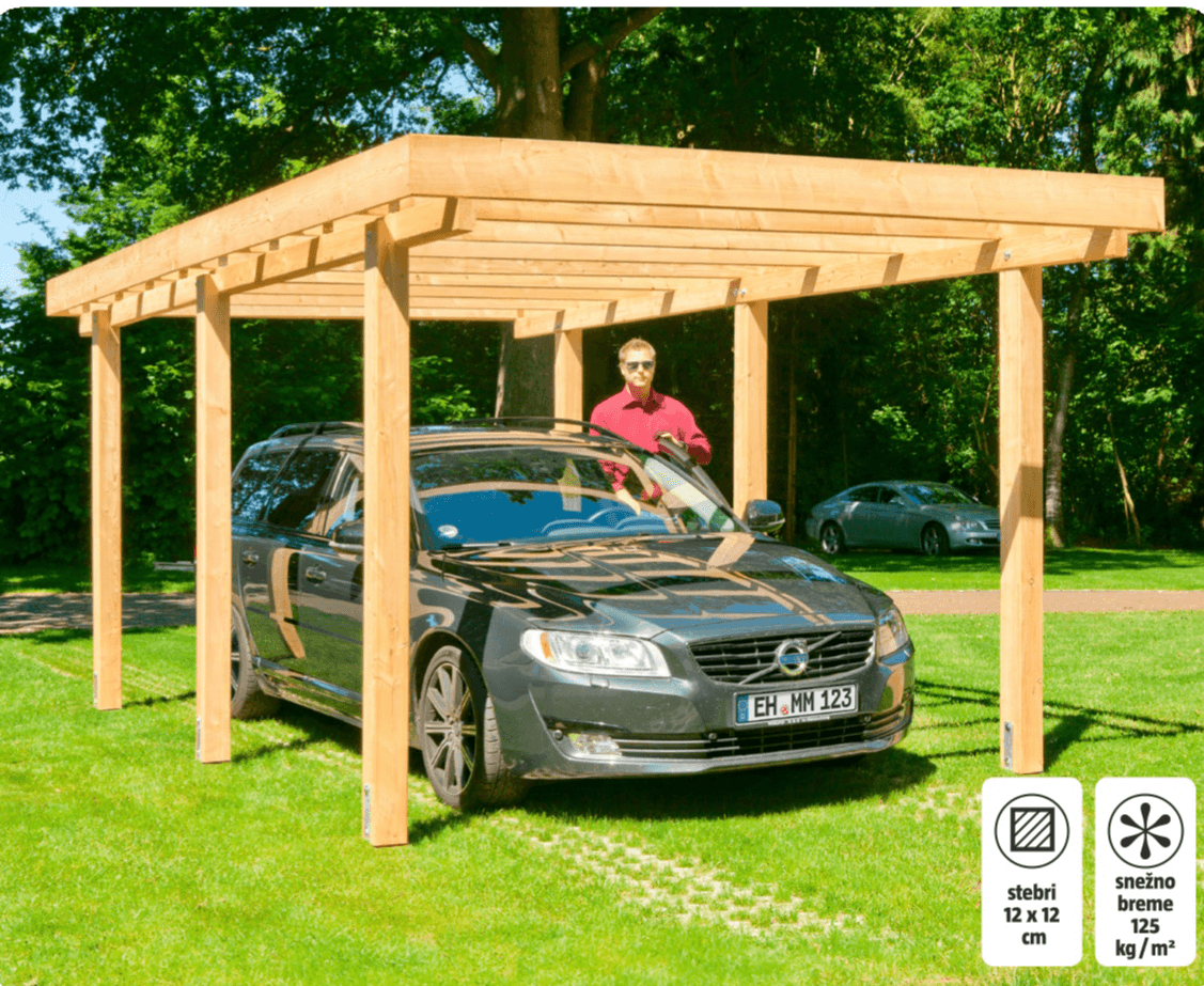 Nadstrešek za avto - Akcija v trgovini Bauhaus