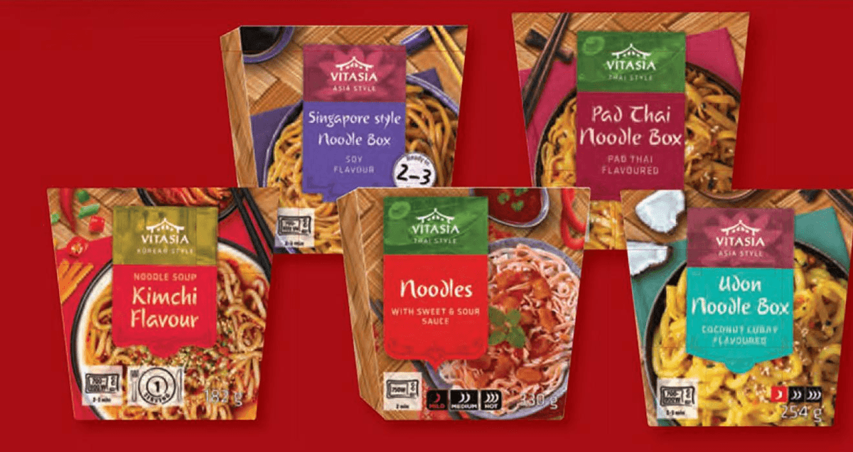 Vitasia Noodles with Sweet & Sour Sauce 430 g Akcija v trgovini Lidl