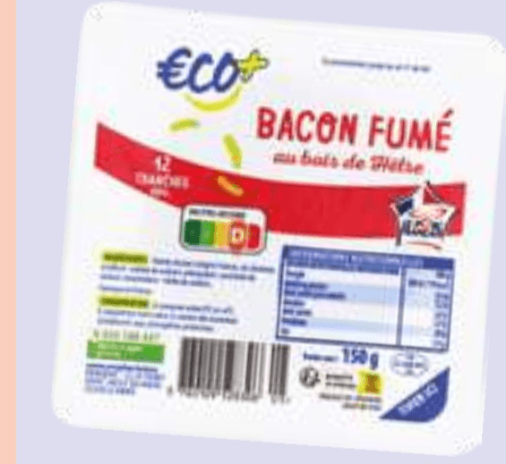 PREKAJENA SLANINA 150 g ECO+ - Akcija v trgovini E.Leclerc