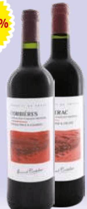 Bergerac ali Corbières 0.75 l - Akcija v trgovini E.Leclerc