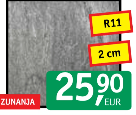 Keramika Fiordi Grigio 60,5 x 60,5 cm - Akcija v trgovini Jager