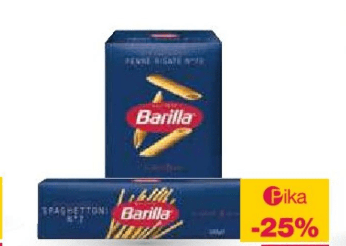 Testenine Barilla 500 g - Akcija v trgovini Mercator
