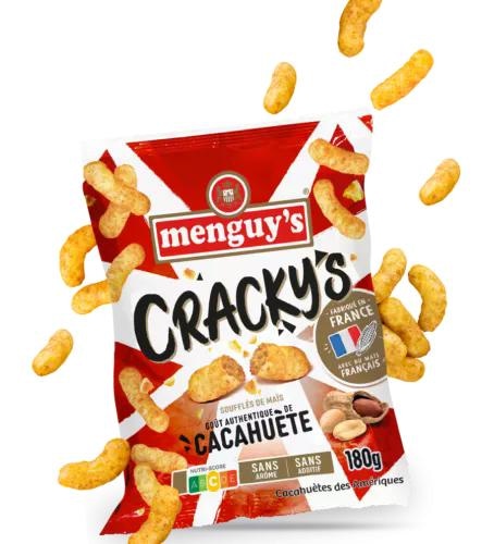 Koruzni napihnjenci Cracky's Menguy's 180 g + 90 g BREZPLAČNO - Akcija v trgovini E.Leclerc