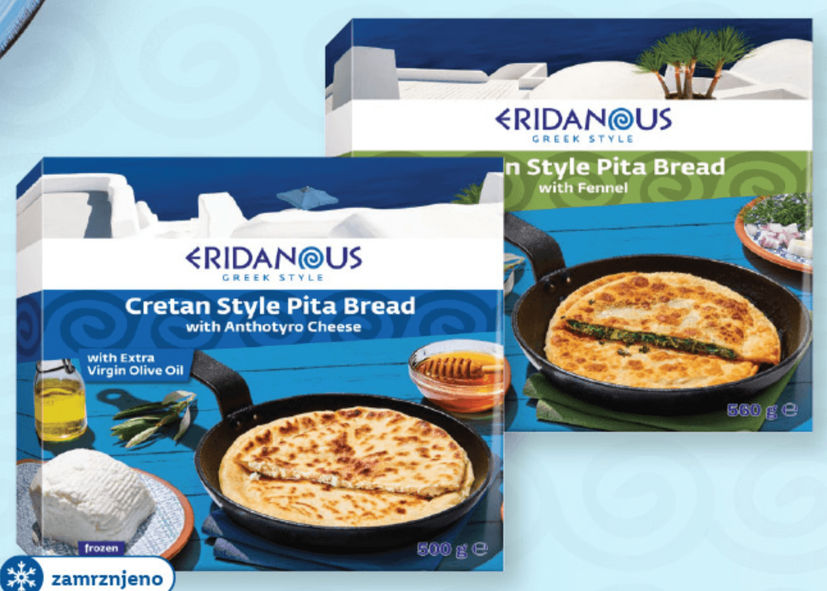 Eridanous Pita kruh 500/560 g - Akcija v trgovini Lidl