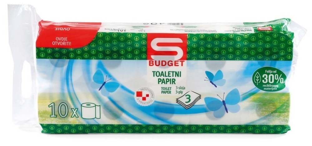 S Budget vlažilni toaletni papir 60/1 Akcija u trgovini Spar