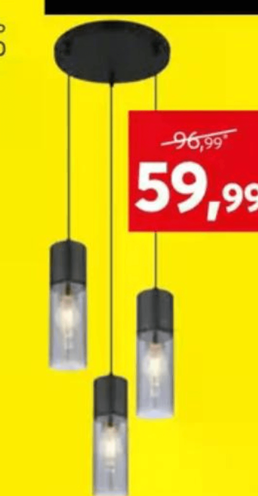 Viseča svetilka - Akcija v trgovini Dipo