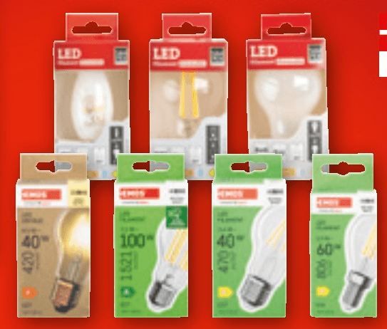 Sijalke EMOS, Simpex - Akcija v trgovini Spar