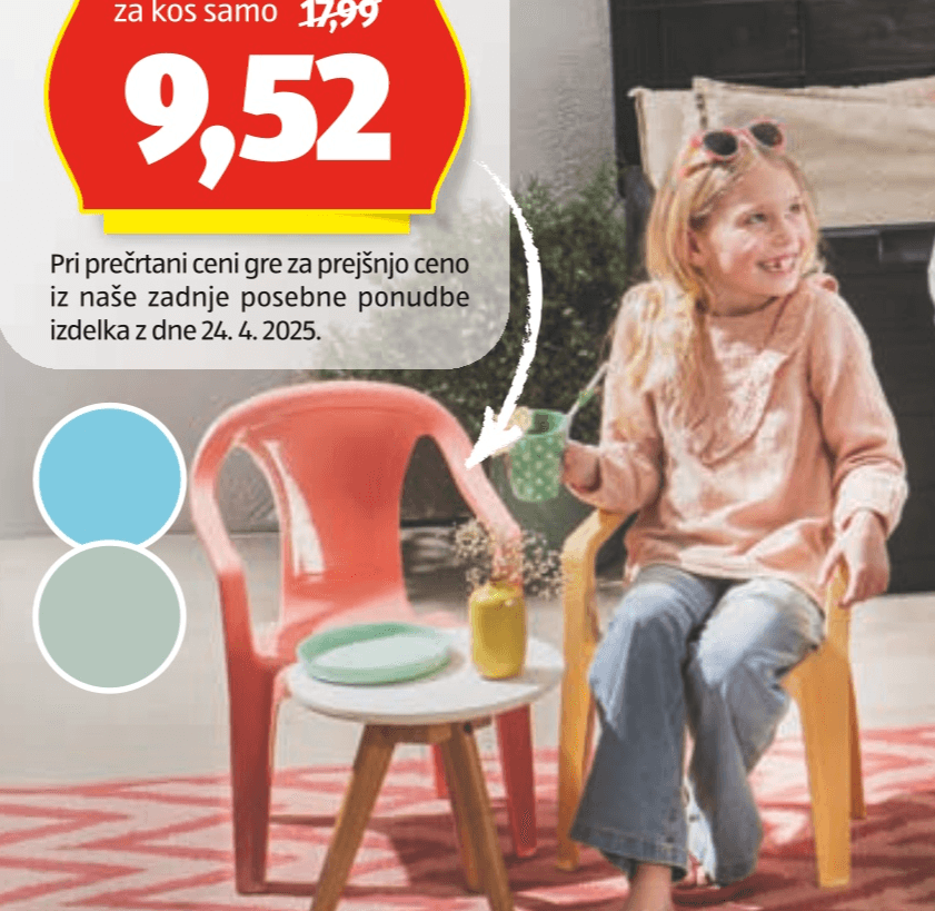 BELAVI Otroški stol - Akcija u trgovini Hofer