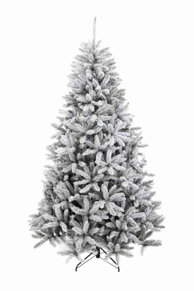 Umetno zasneženo božično drevo - Akcija v trgovini E.Leclerc