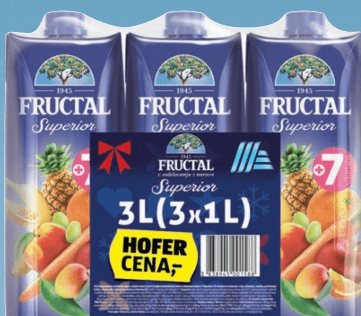 Fructal Superior Multivitamin 3L (3x1L) - Akcija v trgovini Hofer