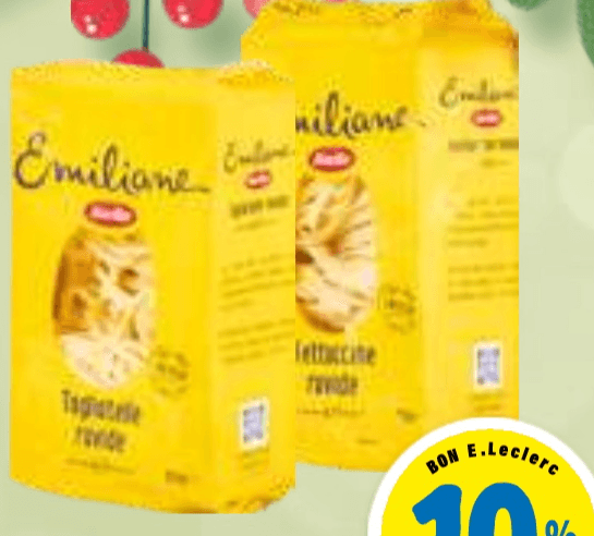 Testenine Emiliane Barilla 250 g - Akcija v trgovini E.Leclerc
