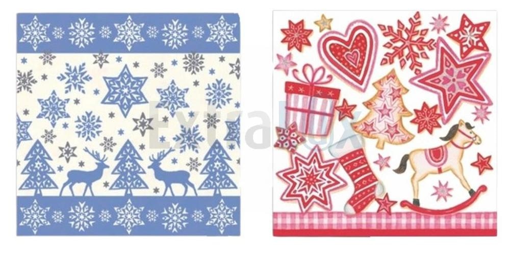 PALOMA SERVIETE Z BOŽIČNIM MOTIVOM 24 x 24 cm, 20 kosov - Akcija v trgovini Hofer