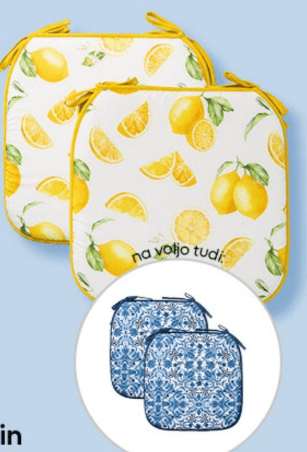 Komplet 2 sedežnih blazin 2 kom - Akcija v trgovini Pepco