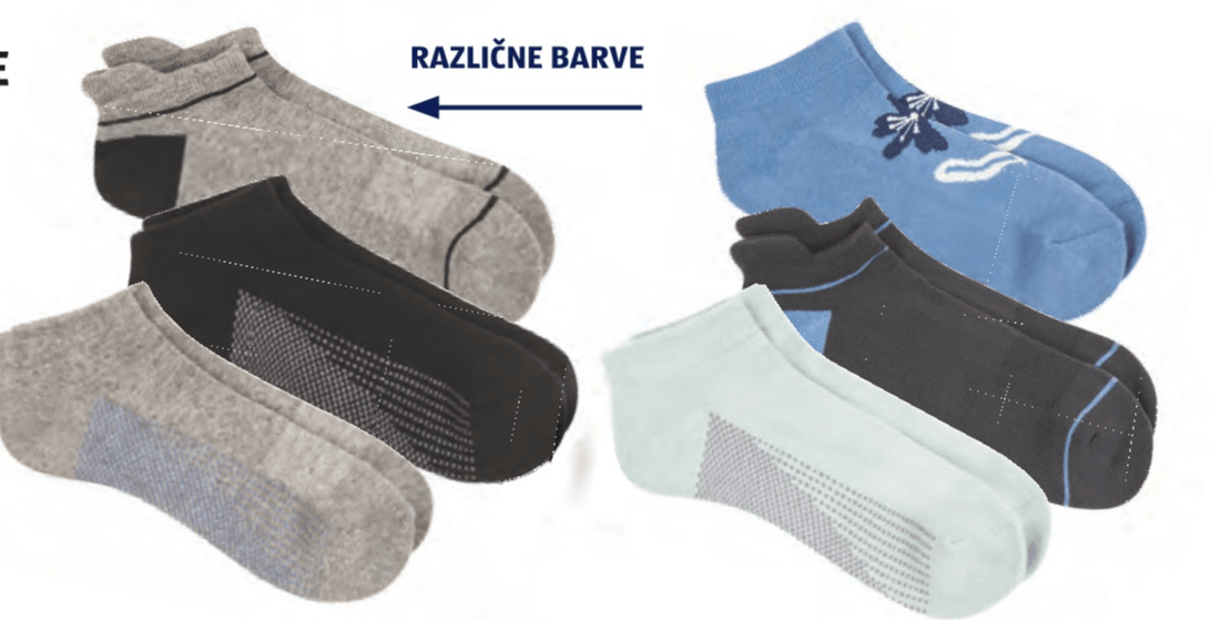 Ženske/moške športne nogavice 6 parov CRANE - Akcija v trgovini Hofer