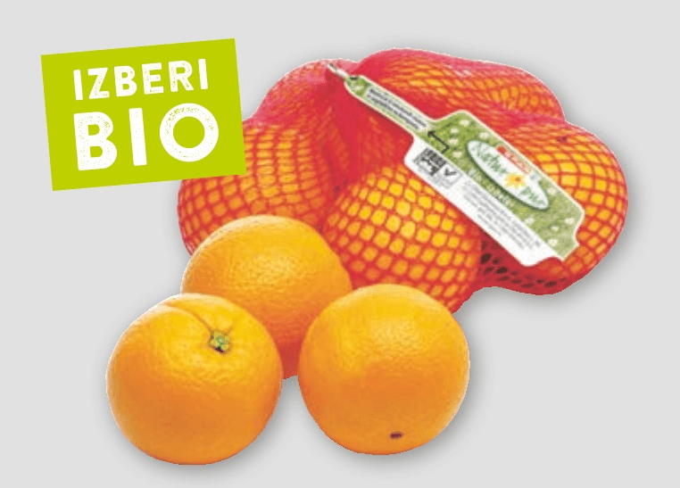 Natur pur Bio pomaranče 1 kg - Akcija v trgovini Spar
