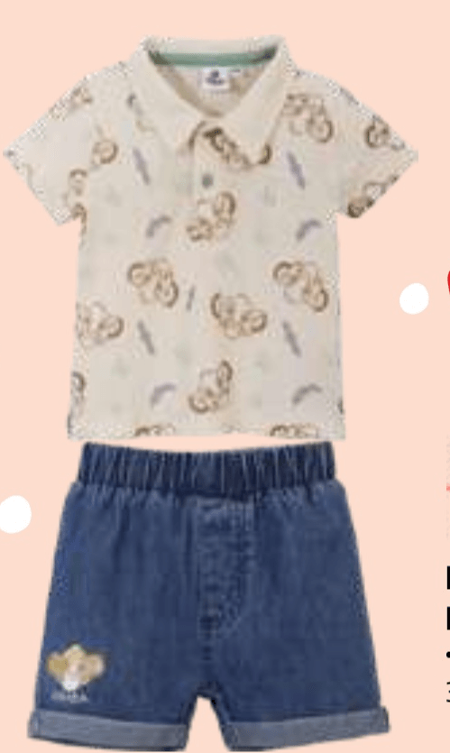 Deški ali dekliški komplet Disney Baby - Akcija v trgovini E.Leclerc