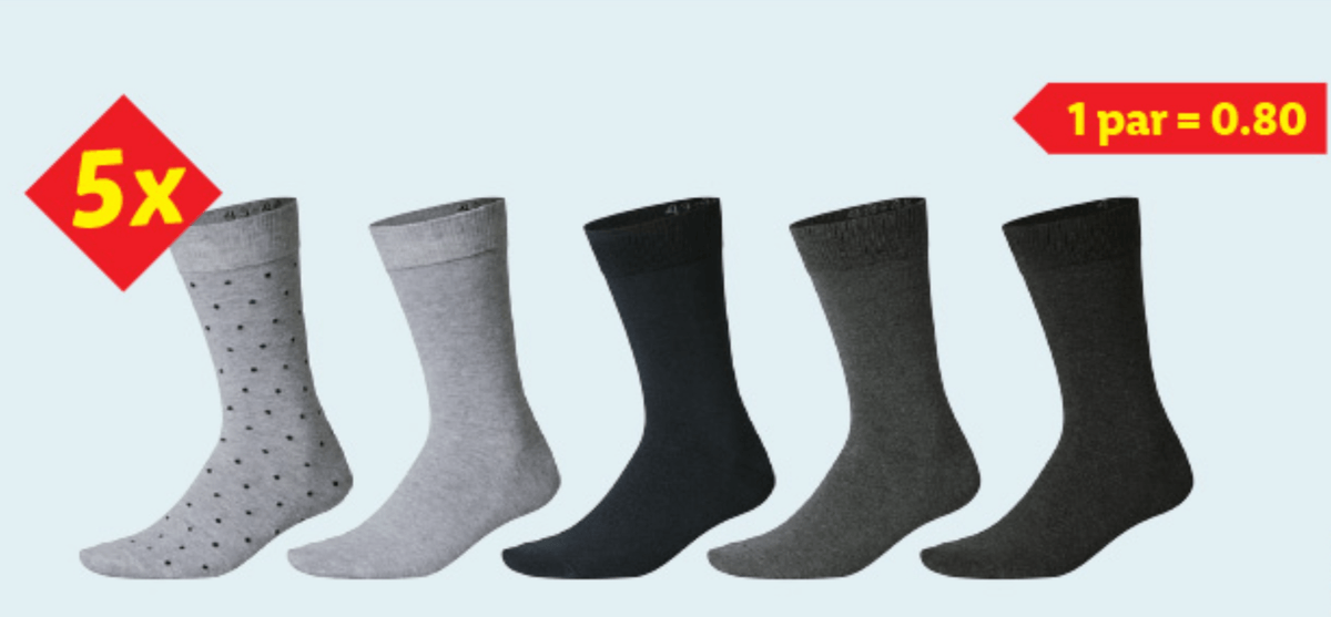 Esmara Moške nogavice 5 parov - Akcija v trgovini Lidl