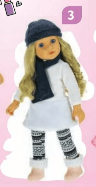 Punčka svetlolasa z dolgim puloverjem Modern Girl - Akcija v trgovini Mueller