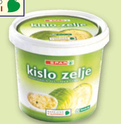 Slovensko kislo zelje 1 kg SPAR - Akcija v trgovini Spar