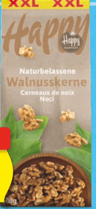 Happy Harvest orehova jedrca XXL 500 g - Akcija v trgovini Hofer