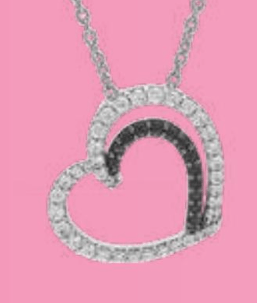 Ogrlica srce s cirkonijevimi oksidi - Akcija v trgovini E.Leclerc