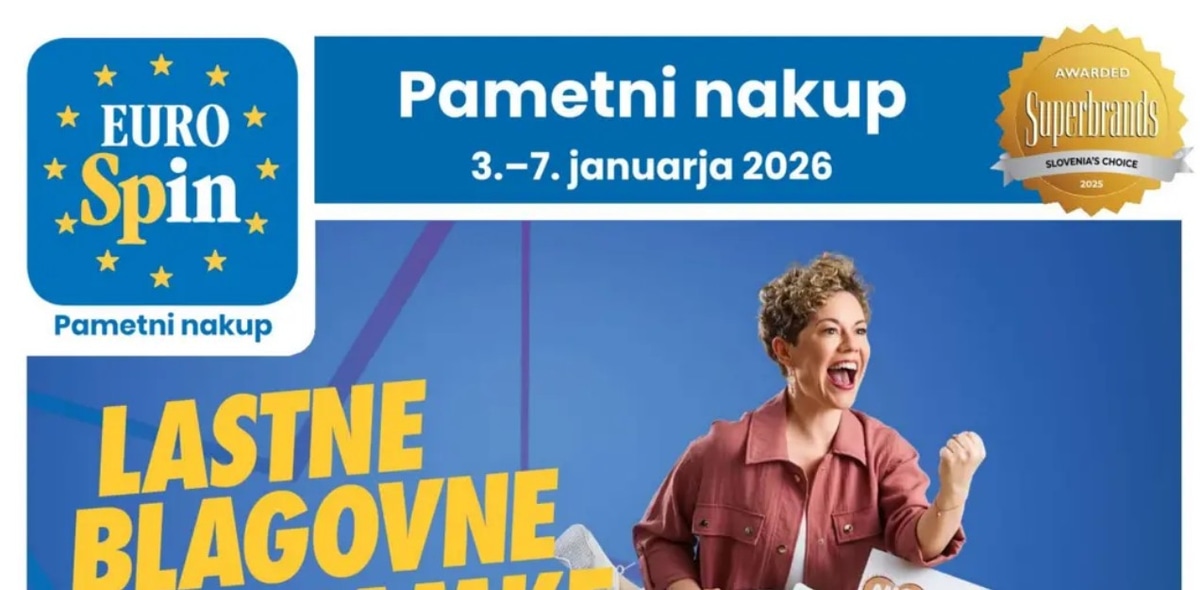 Najboljše ponudbe: Eurospin katalog od 03.01. do 07.01.2026