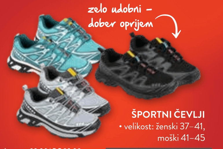 Športni čevlji - Akcija u trgovini Spar