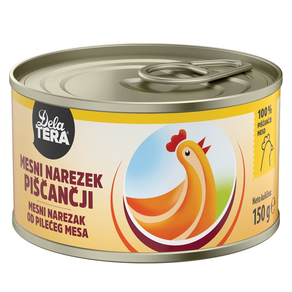 Delatera piščančji mesni narezek 150 g Akcija v trgovini Tuš