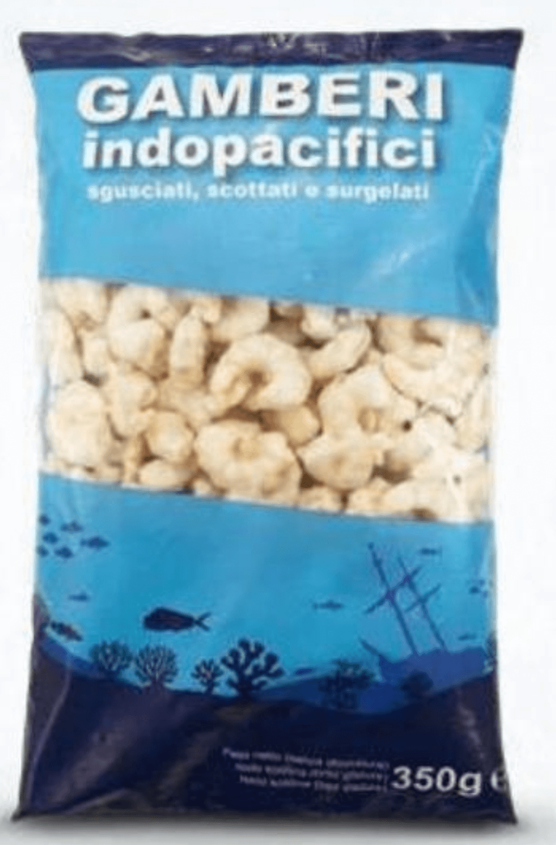 Gamberi indopacifici 350 g - Akcija v trgovini Eurospin