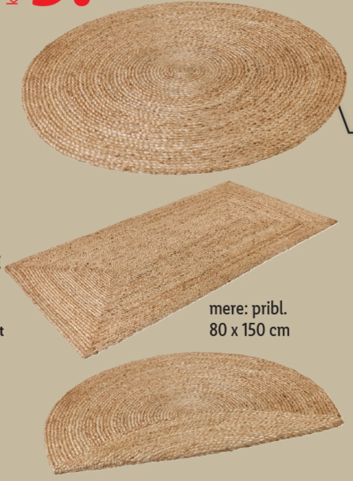 LIVARNO Preproga iz jute - Akcija v trgovini Lidl