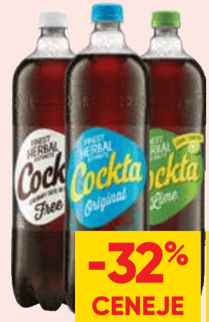 Cockta 1,5 l - Akcija v trgovini Tuš