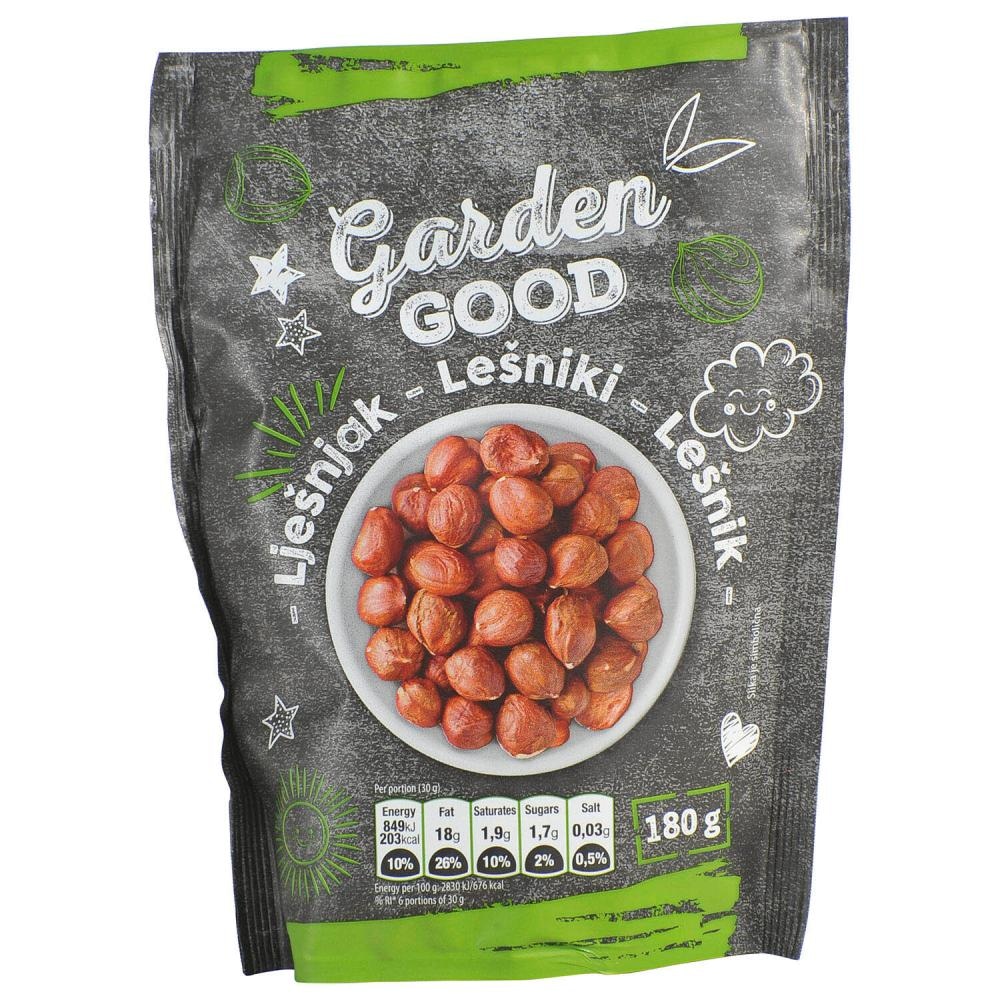 Praženi lešniki Garden Good 180 g - Akcija v trgovini Mercator