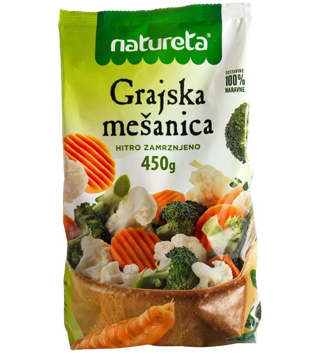 Grajska mešanica ali Zelenjava za mineštro 450 g NATURETA - Akcija v trgovini Spar