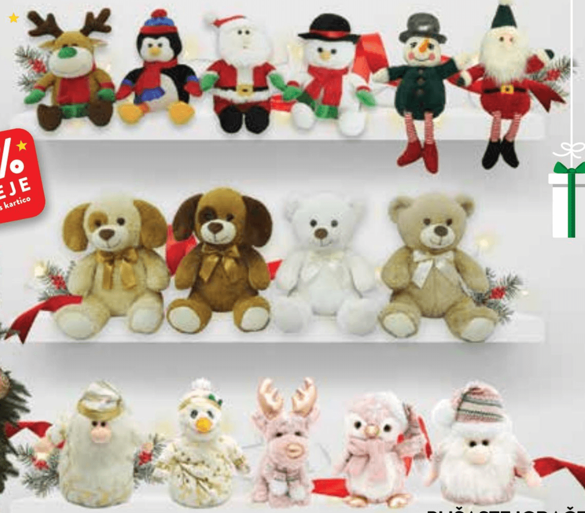 Plišaste igrače - Akcija v trgovini Spar