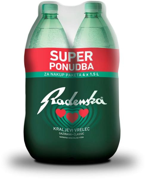 Radenska Classic 4x 1,5 l - Akcija v trgovini E.Leclerc