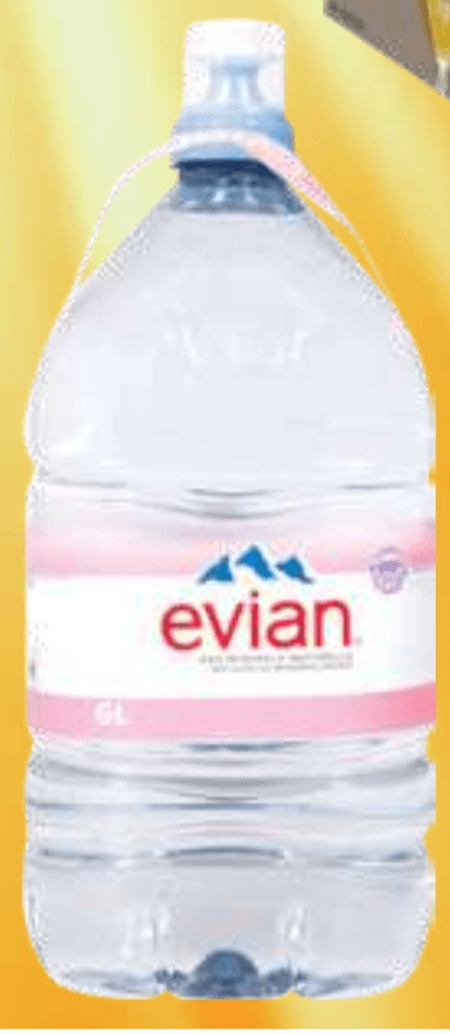 Izvirska alpska voda Evian 6 l - Akcija v trgovini E.Leclerc