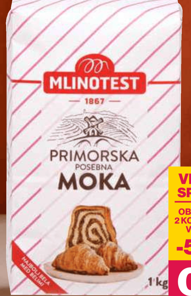 Moka Mlinotest 1 kg - Akcija v trgovini Mercator