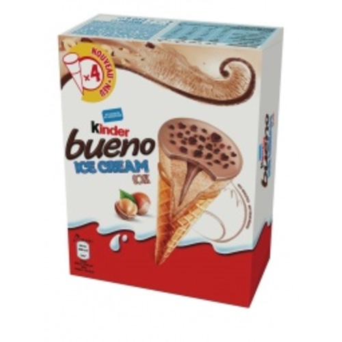 Sladoledni kornet Bueno 4x 90 ml Kinder - Akcija v trgovini E.Leclerc