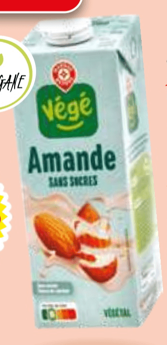 Mandljev napitek Végé 1 l - Akcija v trgovini E.Leclerc