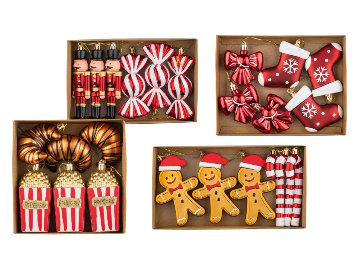 LIVARNO home Okraski za praznično drevo 6 kosov - Akcija v trgovini Lidl