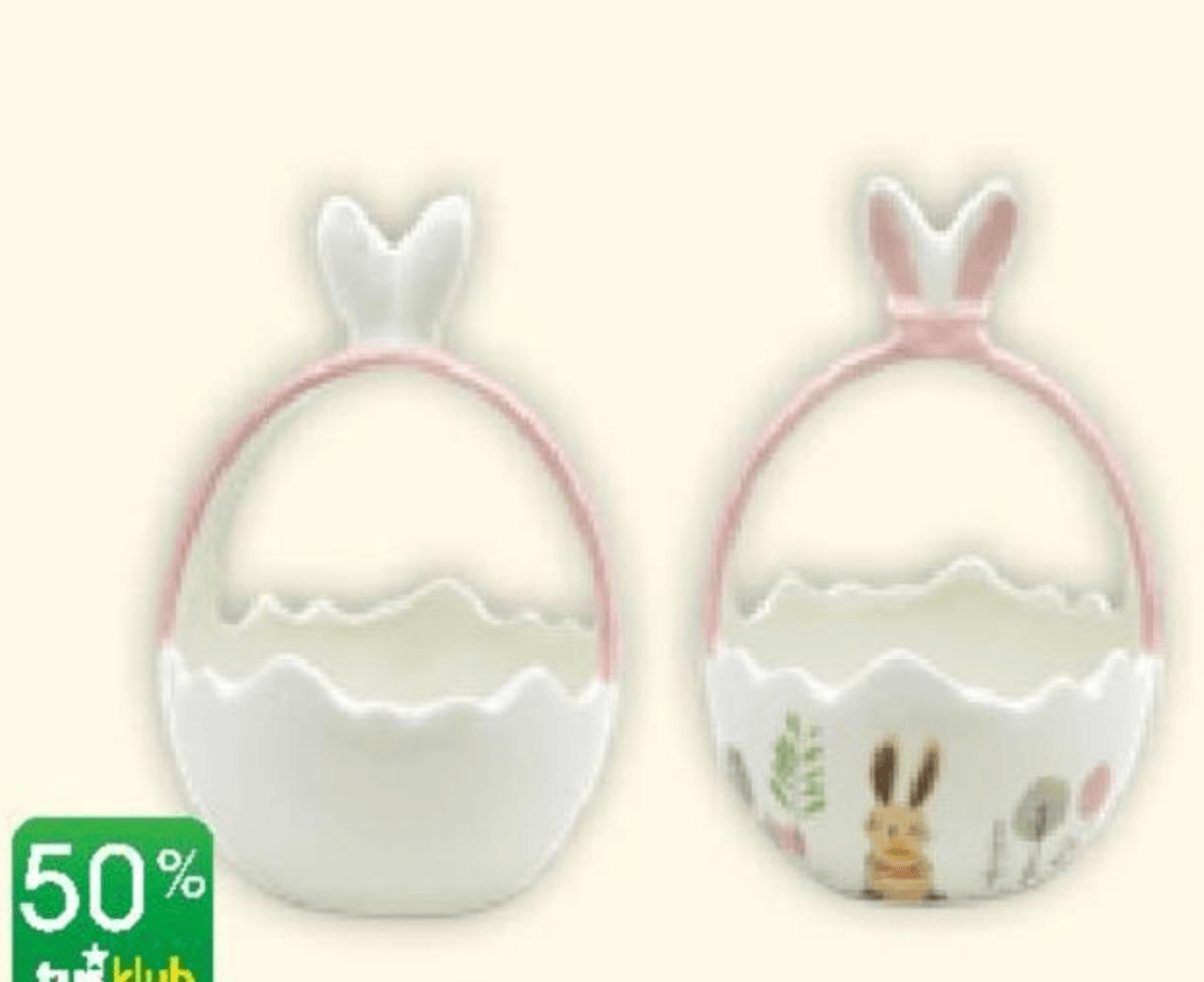 Vivi Keramična košara - Akcija v trgovini Tuš