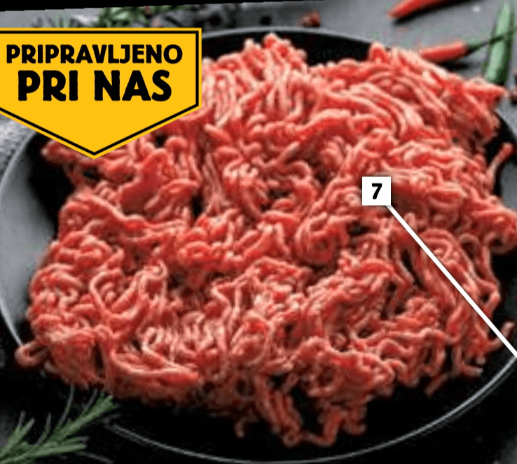 Mesni pripravek iz govejega in svinjskega mesa - Akcija v trgovini E.Leclerc