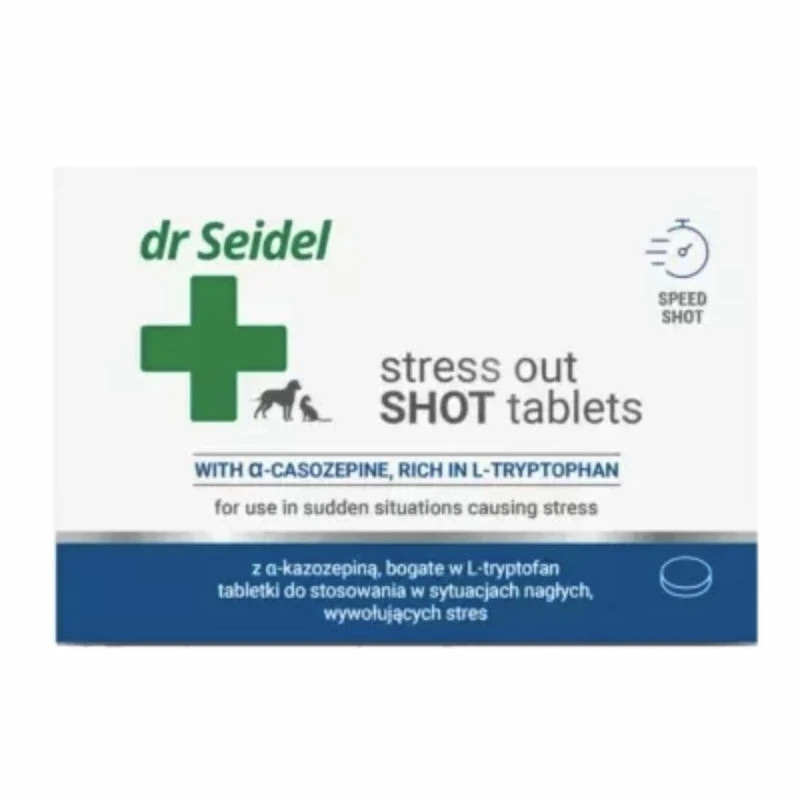 Dr. Seidel Stress Out Shot tablete 10 tablet dr Seidel Akcija v trgovini Mr. Pet