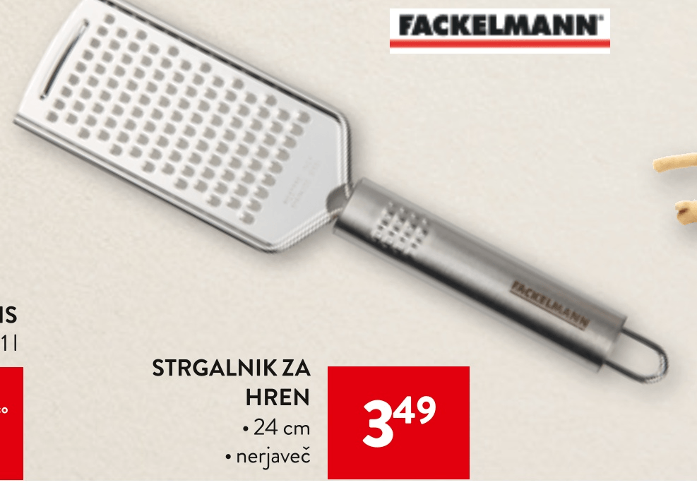 Strgalnik za hren Fackelmann - Akcija v trgovini Spar